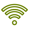 wireless signal icon representing internet connectivity for 21st century technology