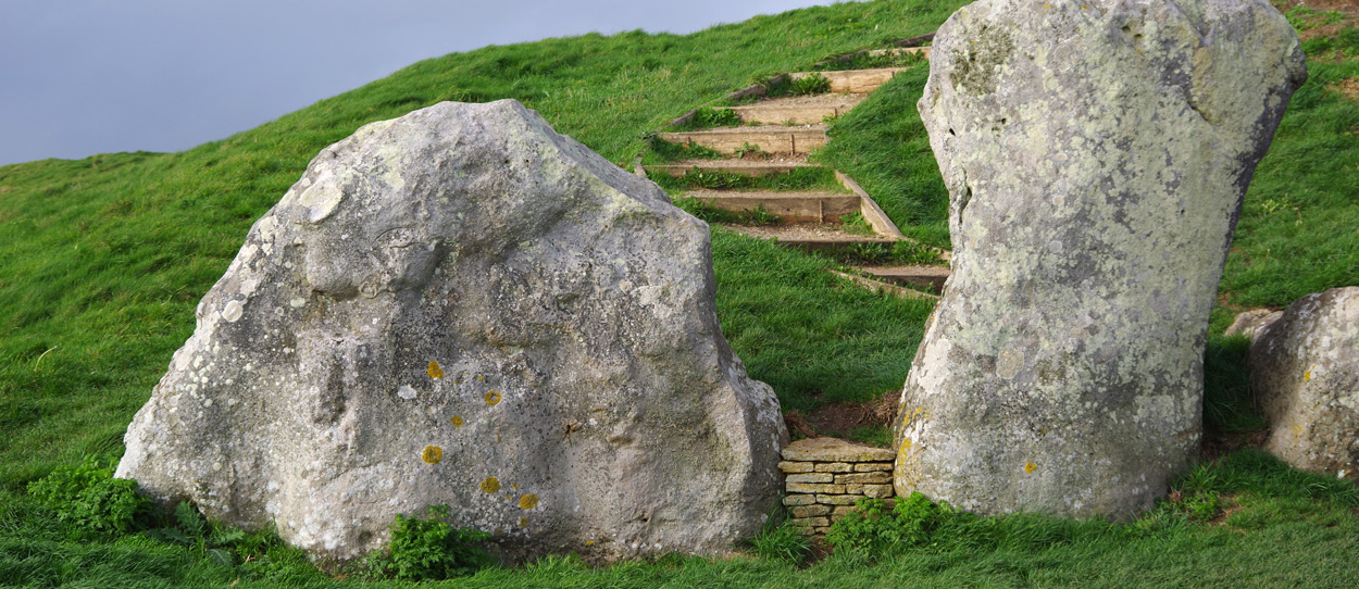 The entrance to west kennet long barrow