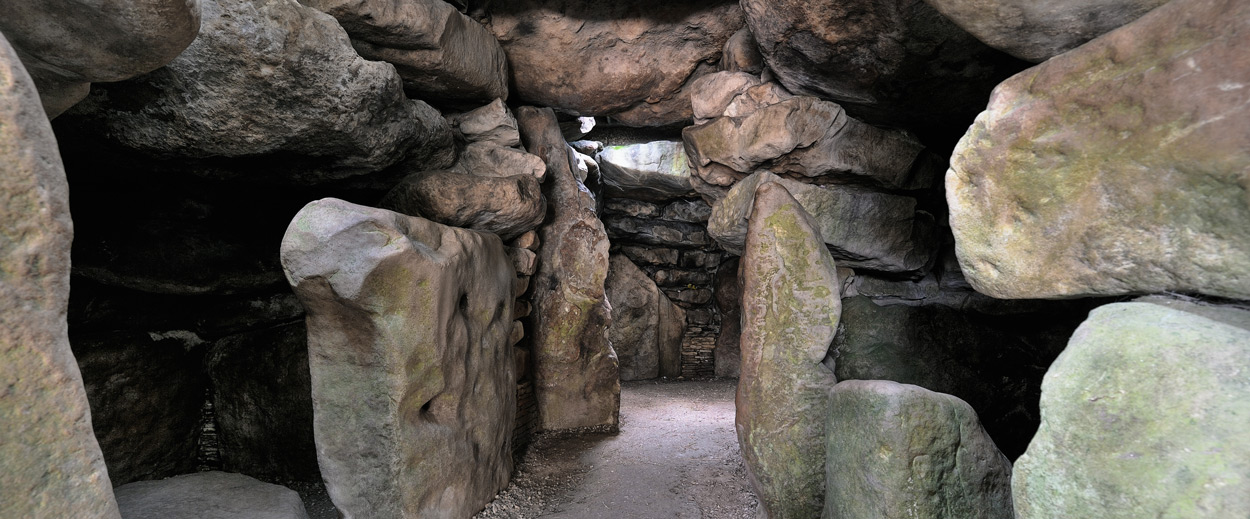 Inside west kennet long barrow