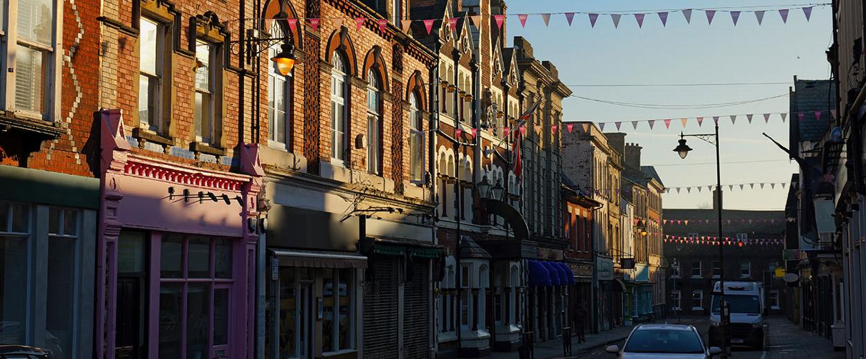 Shops in Swindon's old town