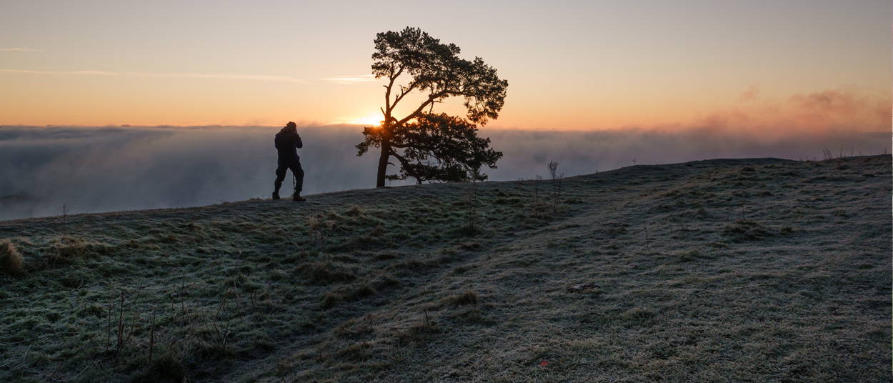 A frosty wiltshire countryside 