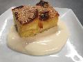 Bread and butter pudding.