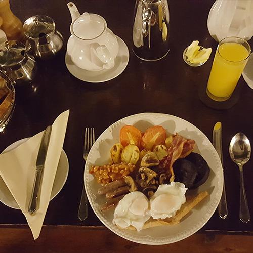 A full english breakfast at school house hotel