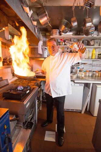 Chef Tonny at the School House Hotel and restaurant  in Swindon and Wootton Bassett